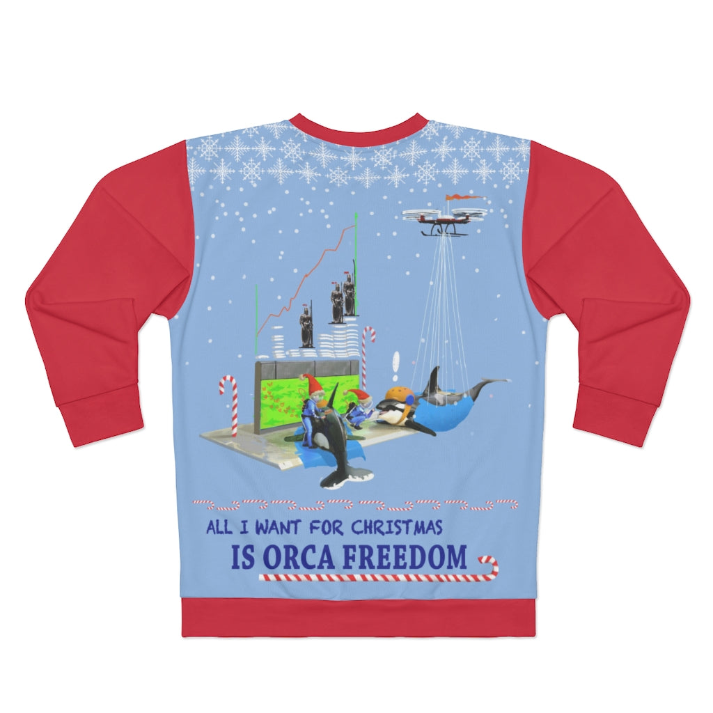 orca christmas sweater